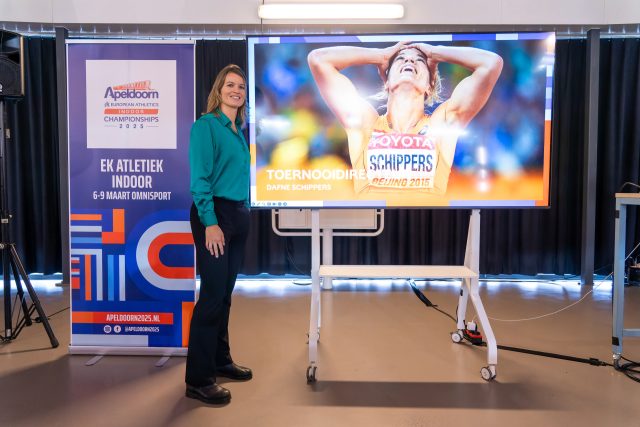 Dafne Schippers toernooidirecteur Europese Kampioenschappen Indoor Atletiek 2025