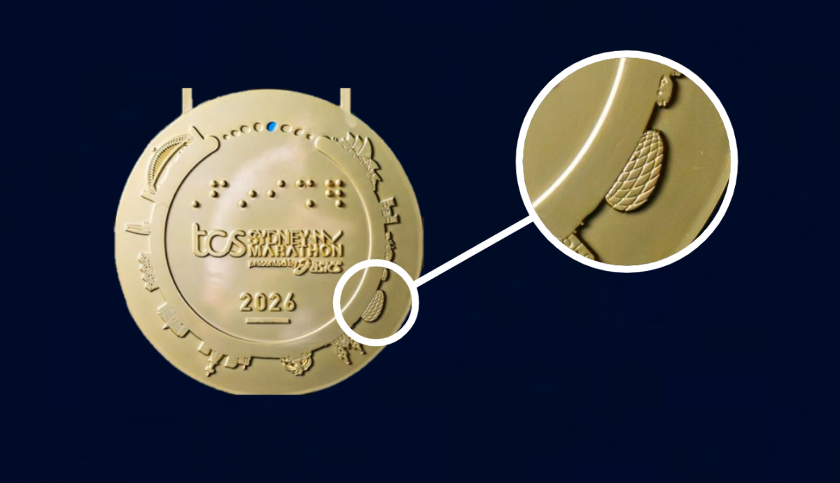 Fout in Sydney Marathon-medaille gaat viraal