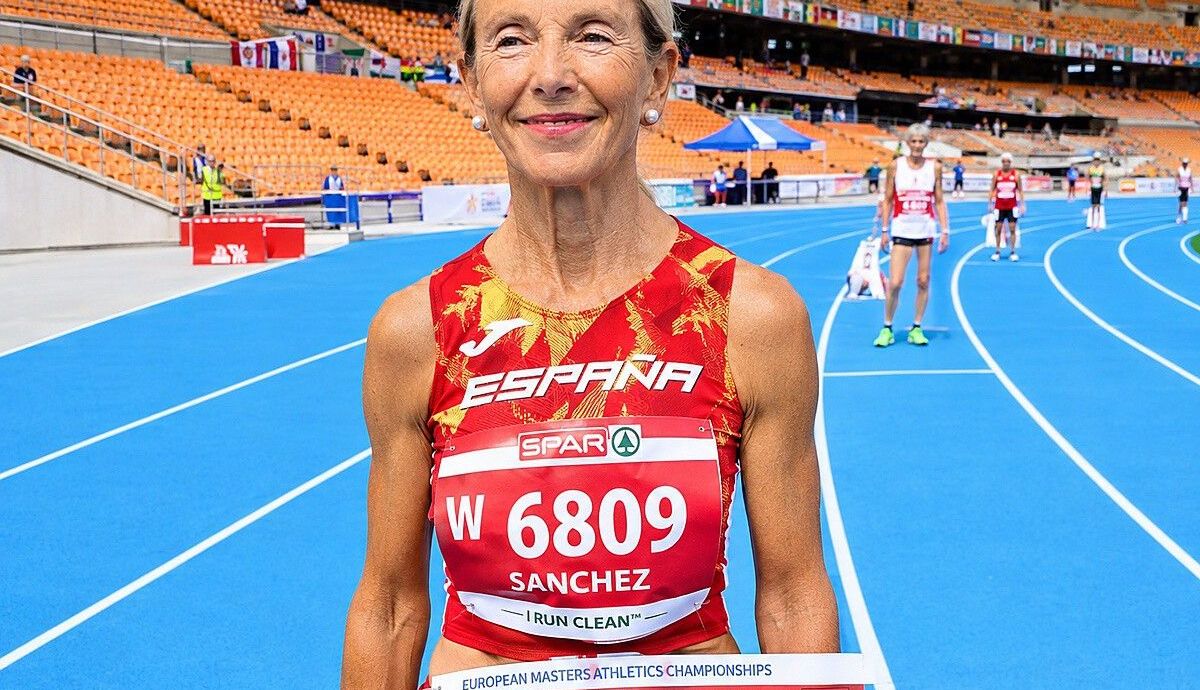 De 76-jarige vrouw uit Málaga die wereldkampioen op de 400 meter is geworden